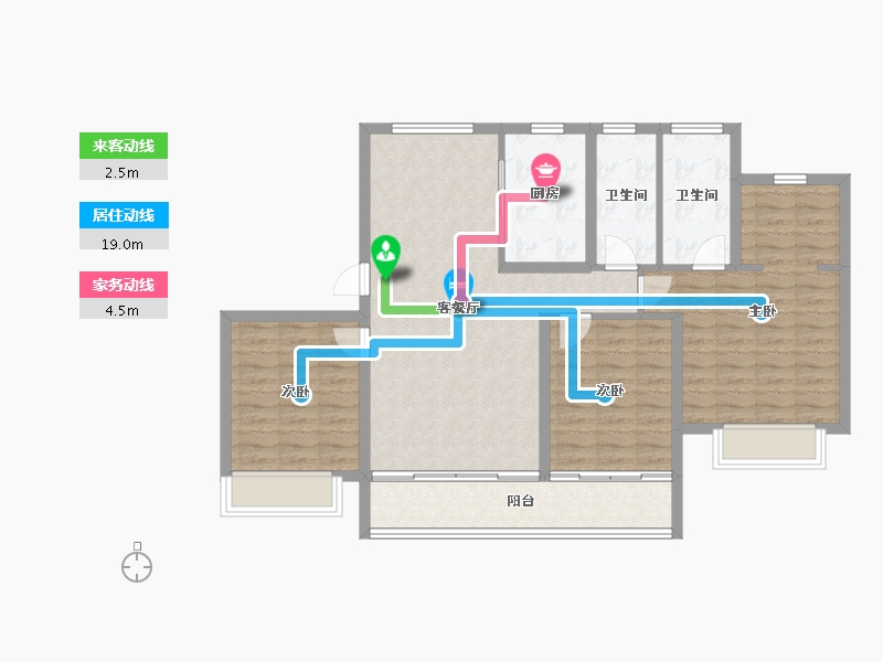 河北省-衡水市-天正君悦府-100.01-户型库-动静线