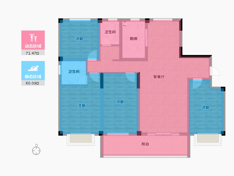 安徽省-安庆市-广源·城央壹品-116.78-户型库-动静分区