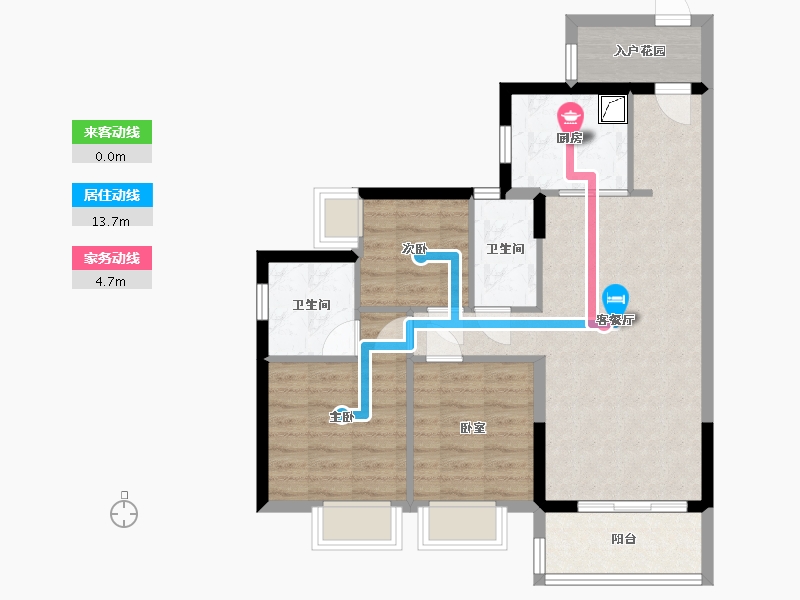 广东省-广州市-时代印记(广州)-79.67-户型库-动静线