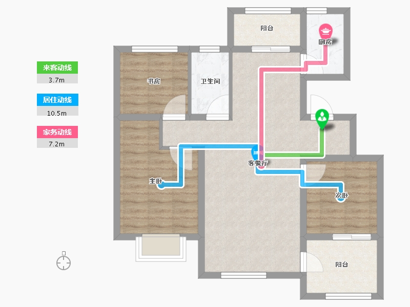 陕西省-宝鸡市-合力紫院-78.03-户型库-动静线