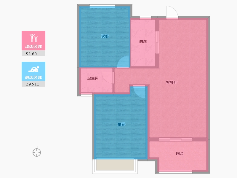 河北省-衡水市-恒茂城江南御府-73.20-户型库-动静分区