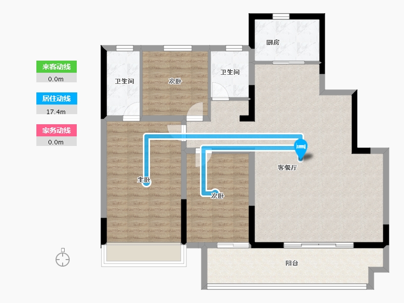 河南省-安阳市-滑县正商兰庭华府-110.16-户型库-动静线