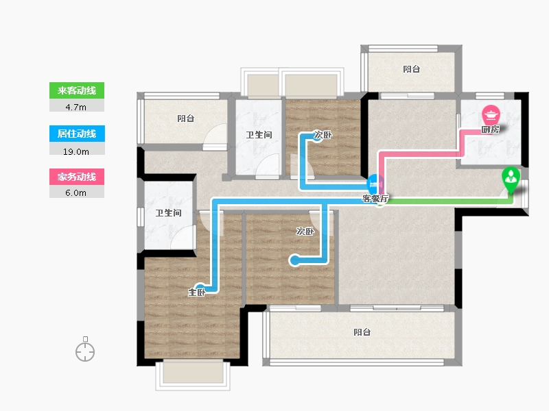 广东省-梅州市-五华敏捷城-100.80-户型库-动静线