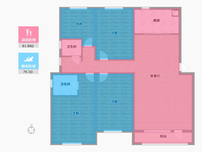 河北省-廊坊市-嘉都TIME-141.92-户型库-动静分区