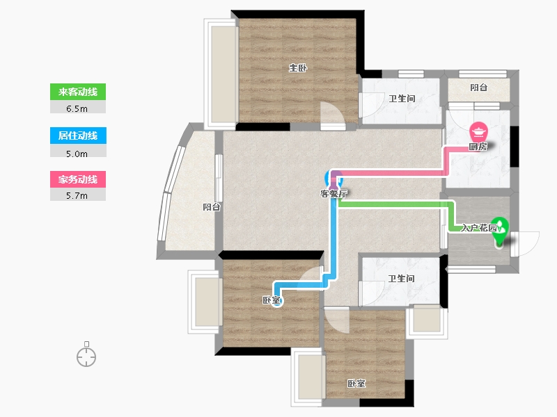 广东省-佛山市-君御海城-82.95-户型库-动静线