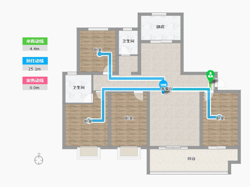 河南省-开封市-兰考仟禧华府-126.40-户型库-动静线