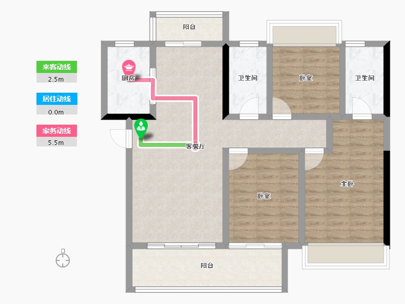 湖北省-黄冈市-和·悦府-94.08-户型库-动静线