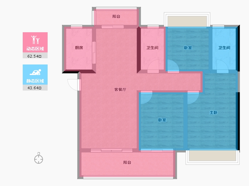 湖北省-黄冈市-和·悦府-94.08-户型库-动静分区