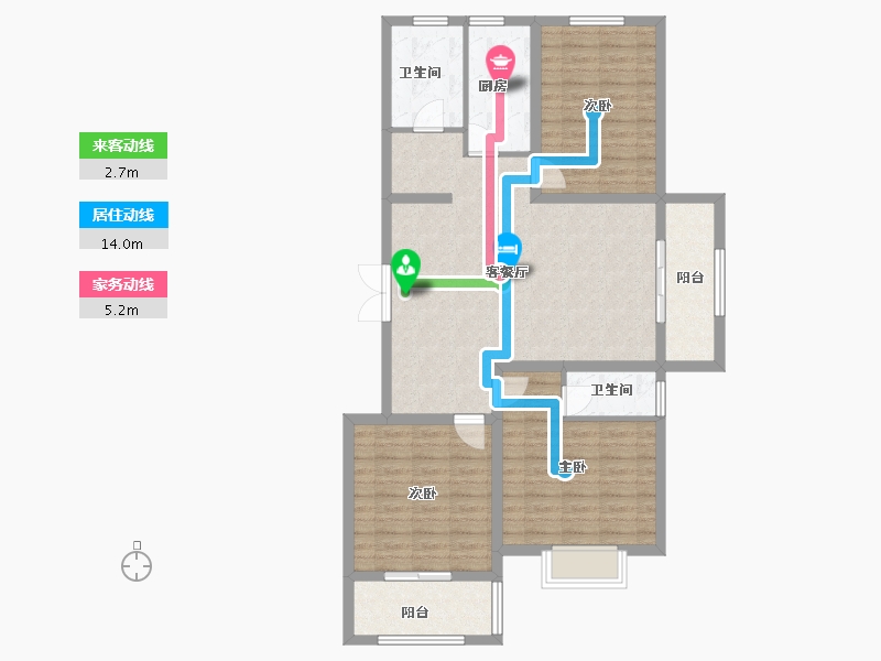 河南省-安阳市-丽景天城-103.20-户型库-动静线