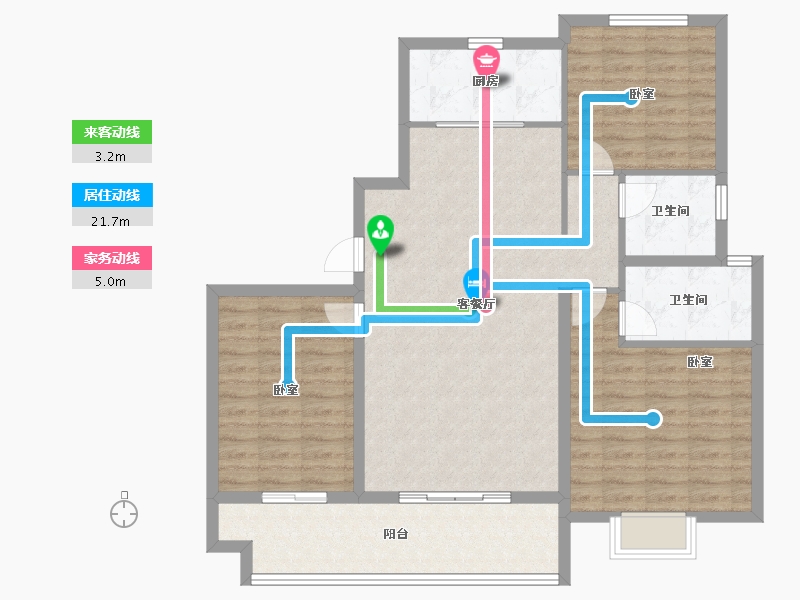 河南省-开封市-兰考仟禧华府-108.14-户型库-动静线