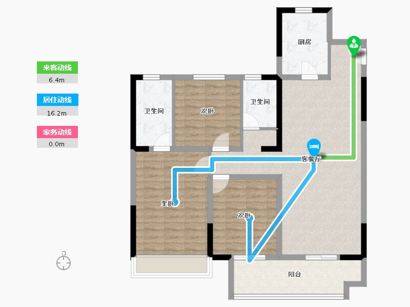 河南省-安阳市-滑县正商兰庭华府-100.51-户型库-动静线