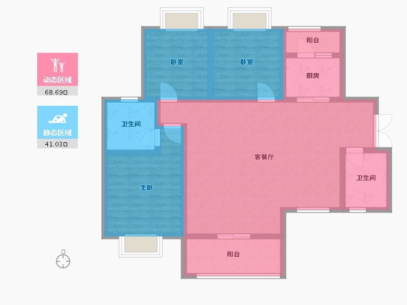 贵州省-黔西南布依族苗族自治州-将台营公园-97.63-户型库-动静分区