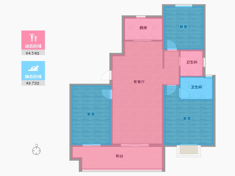 河南省-开封市-兰考仟禧华府-103.20-户型库-动静分区