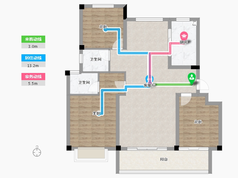 安徽省-安庆市-广源·城央壹品-99.05-户型库-动静线