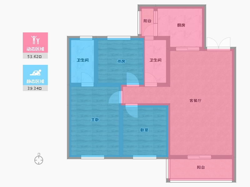 贵州省-黔西南布依族苗族自治州-富康国际生态城-82.16-户型库-动静分区