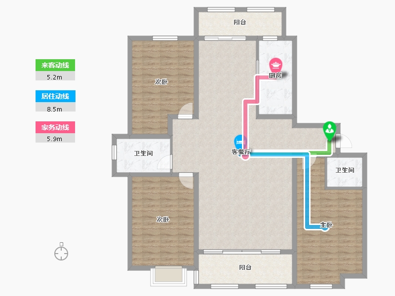 山东省-济宁市-崇文和悦-142.70-户型库-动静线