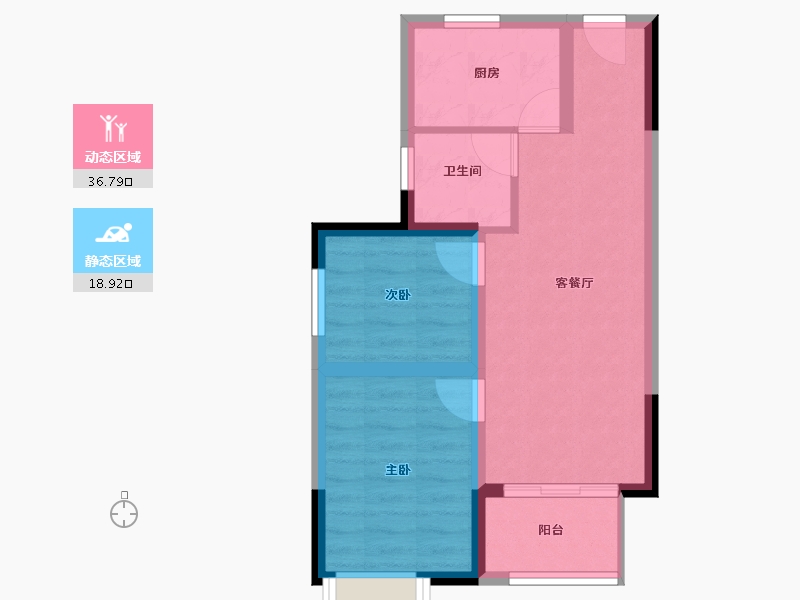 海南省-海口市-绿海花园-49.12-户型库-动静分区