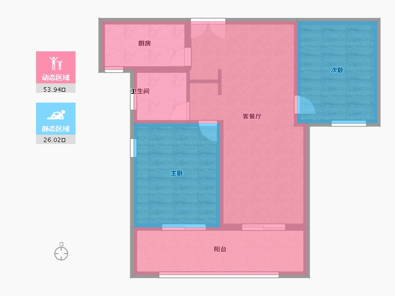 河南省-安阳市-滑县泰和府小区-71.20-户型库-动静分区