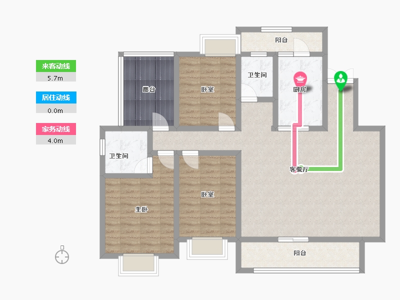 贵州省-黔西南布依族苗族自治州-将台营公园-113.99-户型库-动静线