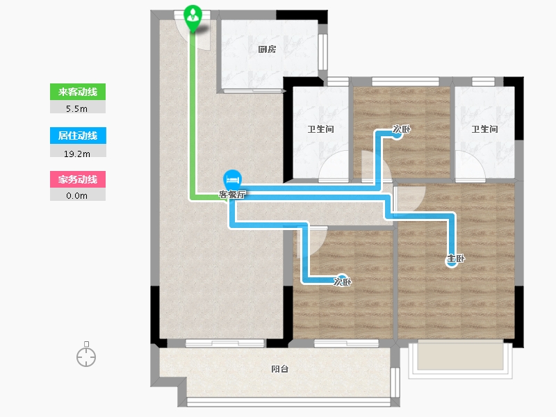 广东省-梅州市-五华敏捷城-80.80-户型库-动静线