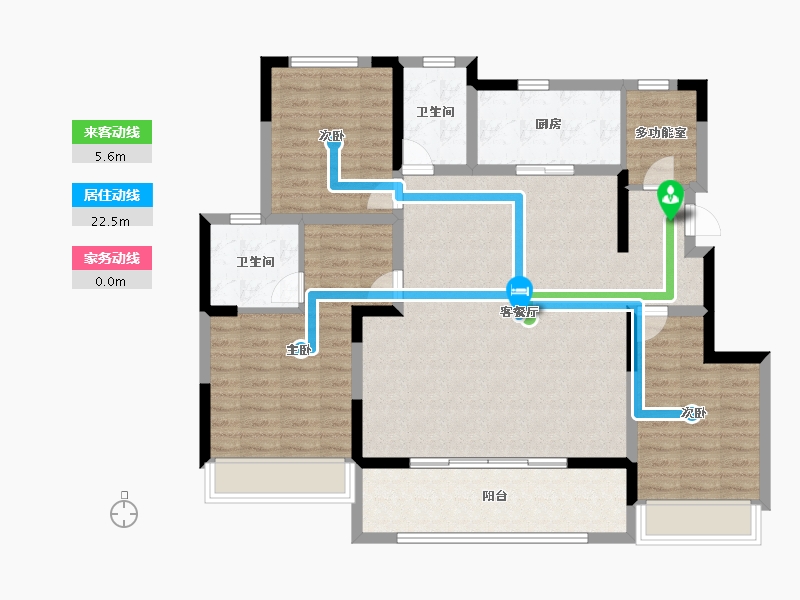 河南省-安阳市-滑县正德玖號院-110.50-户型库-动静线