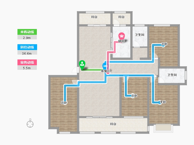 山东省-济宁市-崇文和悦-185.74-户型库-动静线