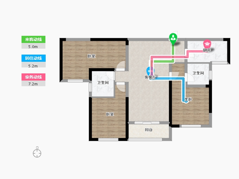 湖南省-株洲市-青龙湾-94.53-户型库-动静线