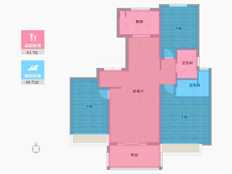 河南省-安阳市-建业花园里-100.00-户型库-动静分区