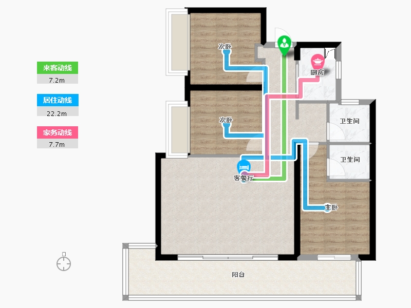 广东省-汕头市-中海黄金海岸-110.00-户型库-动静线