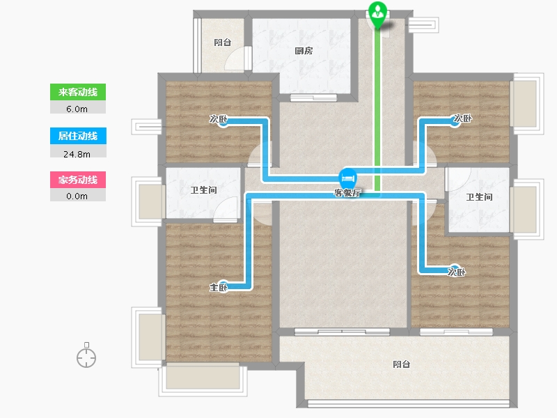 广东省-湛江市-保利海上大都汇-114.41-户型库-动静线