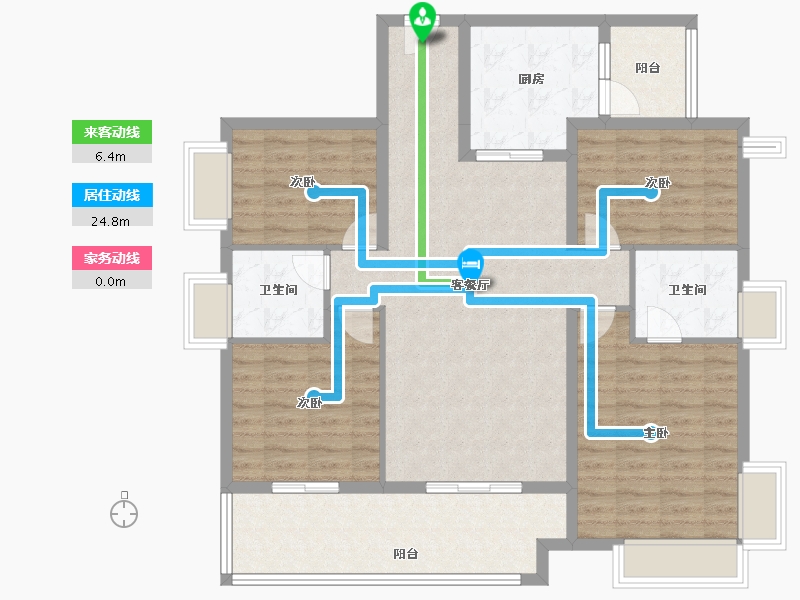 广东省-湛江市-保利海上大都汇-115.21-户型库-动静线