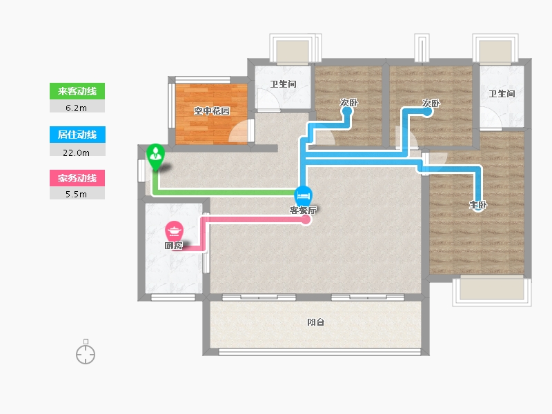 广东省-湛江市-保利海上大都汇-102.41-户型库-动静线