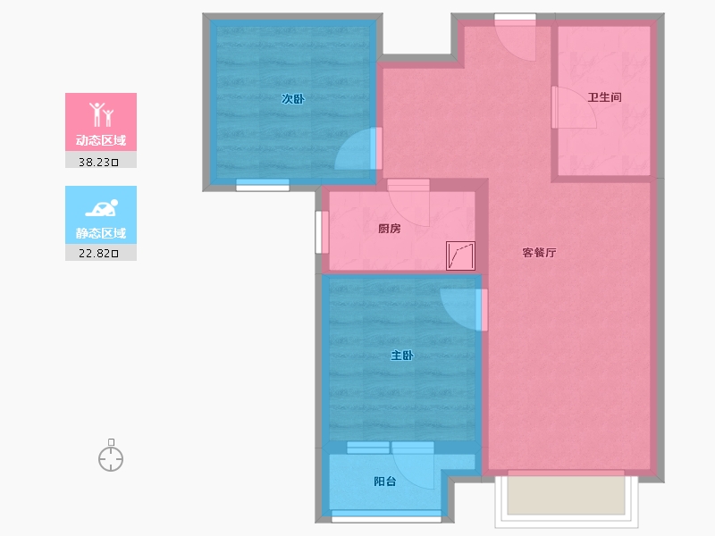 河北省-廊坊市-永清融创城-53.40-户型库-动静分区