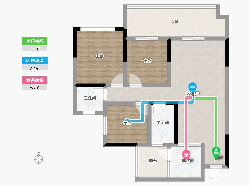 四川省-遂宁市-锦绣豪庭东苑二期-81.93-户型库-动静线