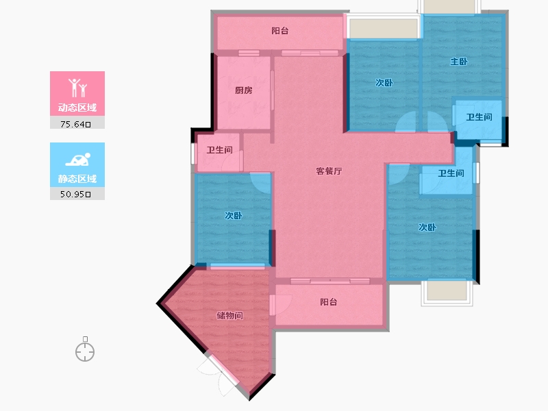 广东省-梅州市-锦绣江南-114.02-户型库-动静分区