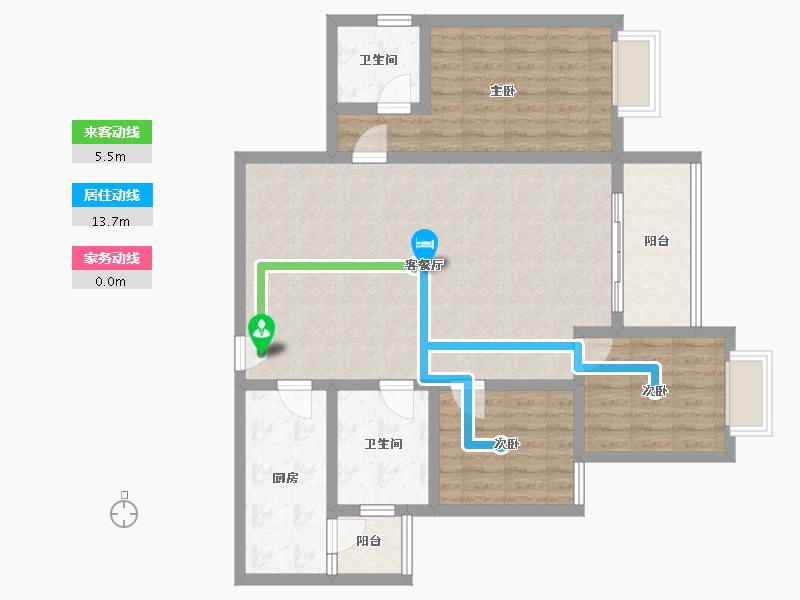 贵州省-遵义市-美域中央-96.81-户型库-动静线