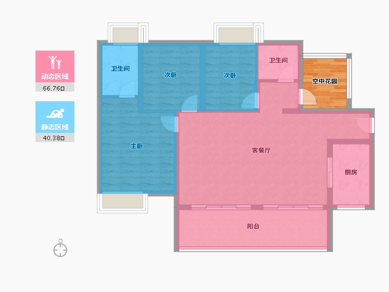 广东省-湛江市-保利海上大都汇-102.41-户型库-动静分区