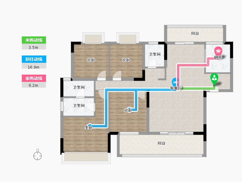 贵州省-遵义市-遵商梦想小镇-127.06-户型库-动静线