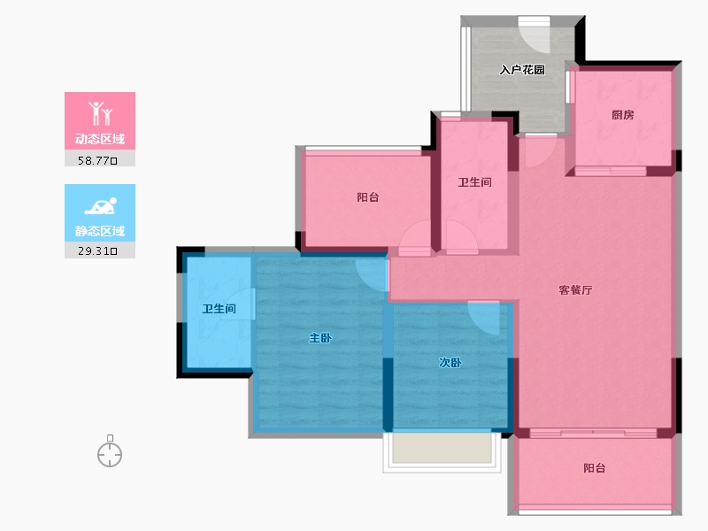 海南省-海口市-千江悦-84.07-户型库-动静分区