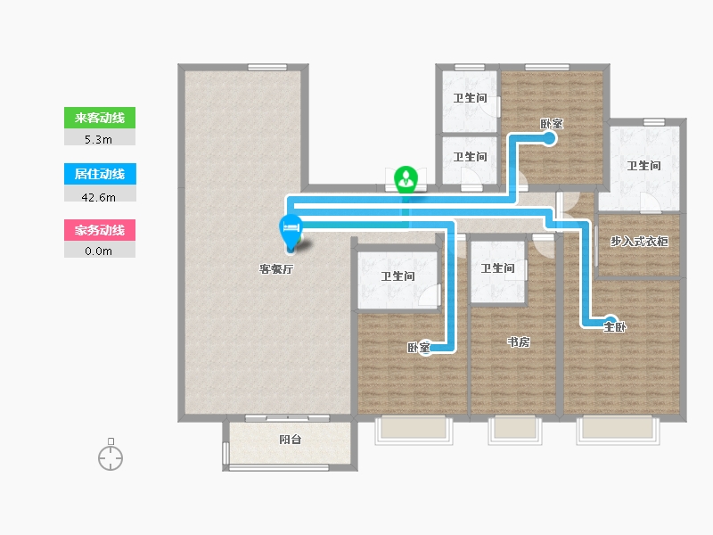 山西省-大同市-文瀛壹号院-197.25-户型库-动静线