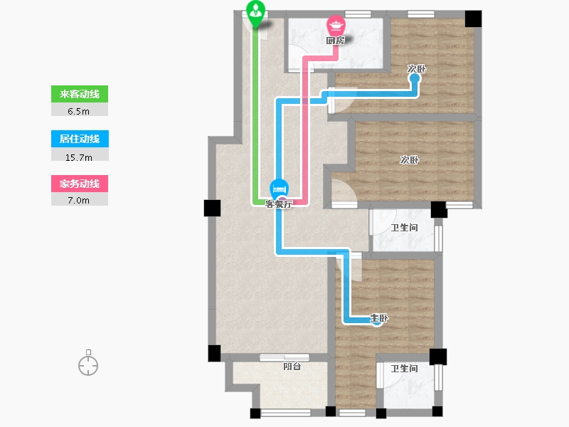 广东省-汕头市-隆都-90.00-户型库-动静线