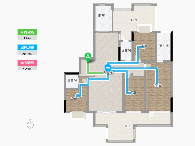 四川省-成都市-新川8号-142.40-户型库-动静线