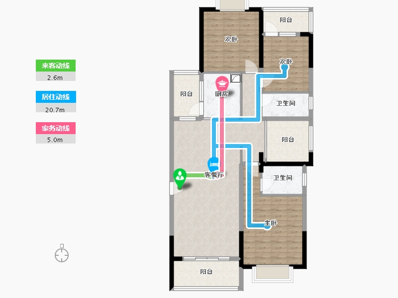 广西壮族自治区-南宁市-自治区疾病预防控制中心小区-116.00-户型库-动静线