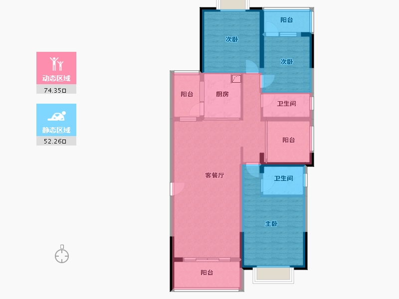 广西壮族自治区-南宁市-自治区疾病预防控制中心小区-116.00-户型库-动静分区