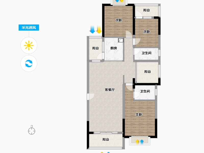 广西壮族自治区-南宁市-自治区疾病预防控制中心小区-116.00-户型库-采光通风