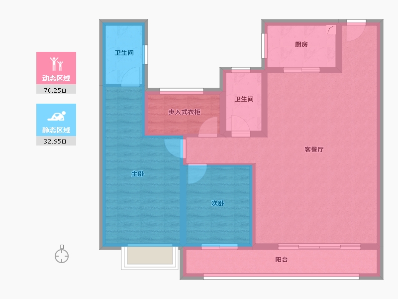 湖南省-永州市-永州碧桂园·翘楚棠-92.01-户型库-动静分区