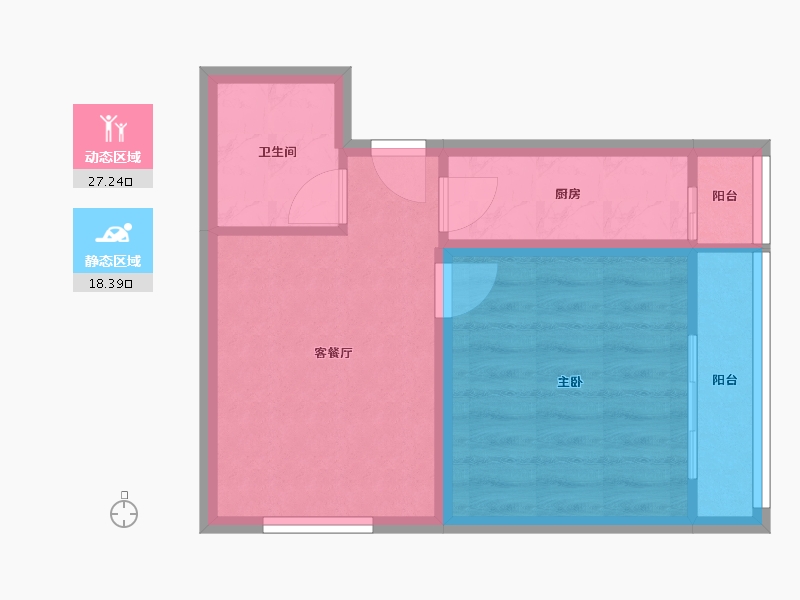 北京-北京市-东直门内北小街-8号院-45.00-户型库-动静分区