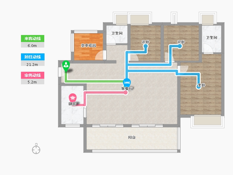 广东省-湛江市-保利海上大都汇-103.21-户型库-动静线