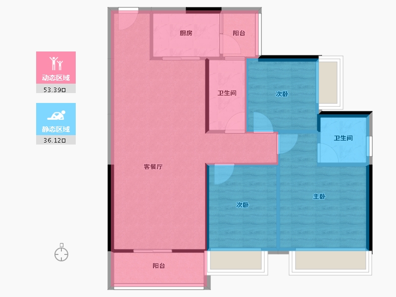 广东省-阳江市-文华峯境-81.42-户型库-动静分区