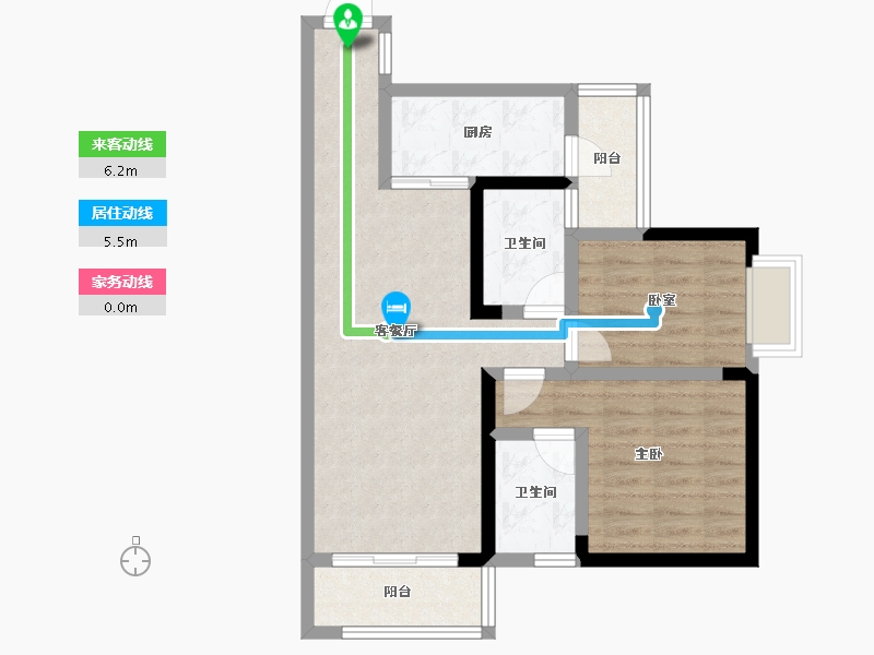 湖南省-株洲市-青龙湾-68.99-户型库-动静线